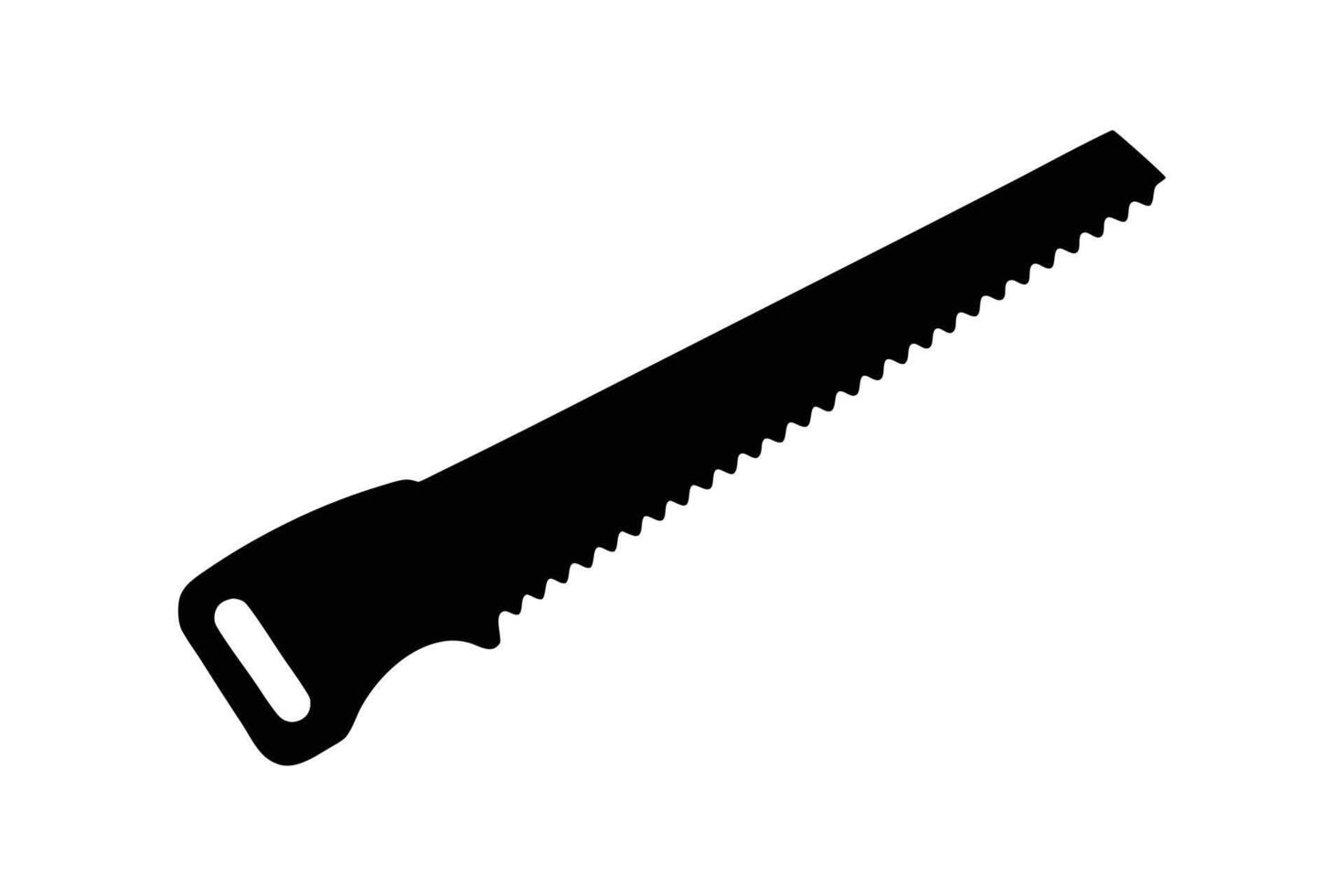 Backsaw silhouette style design vector