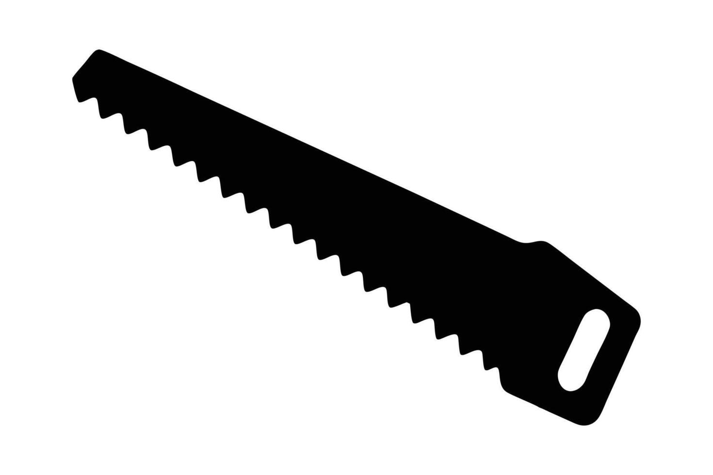 Crosscut Saw silhouette style design vector