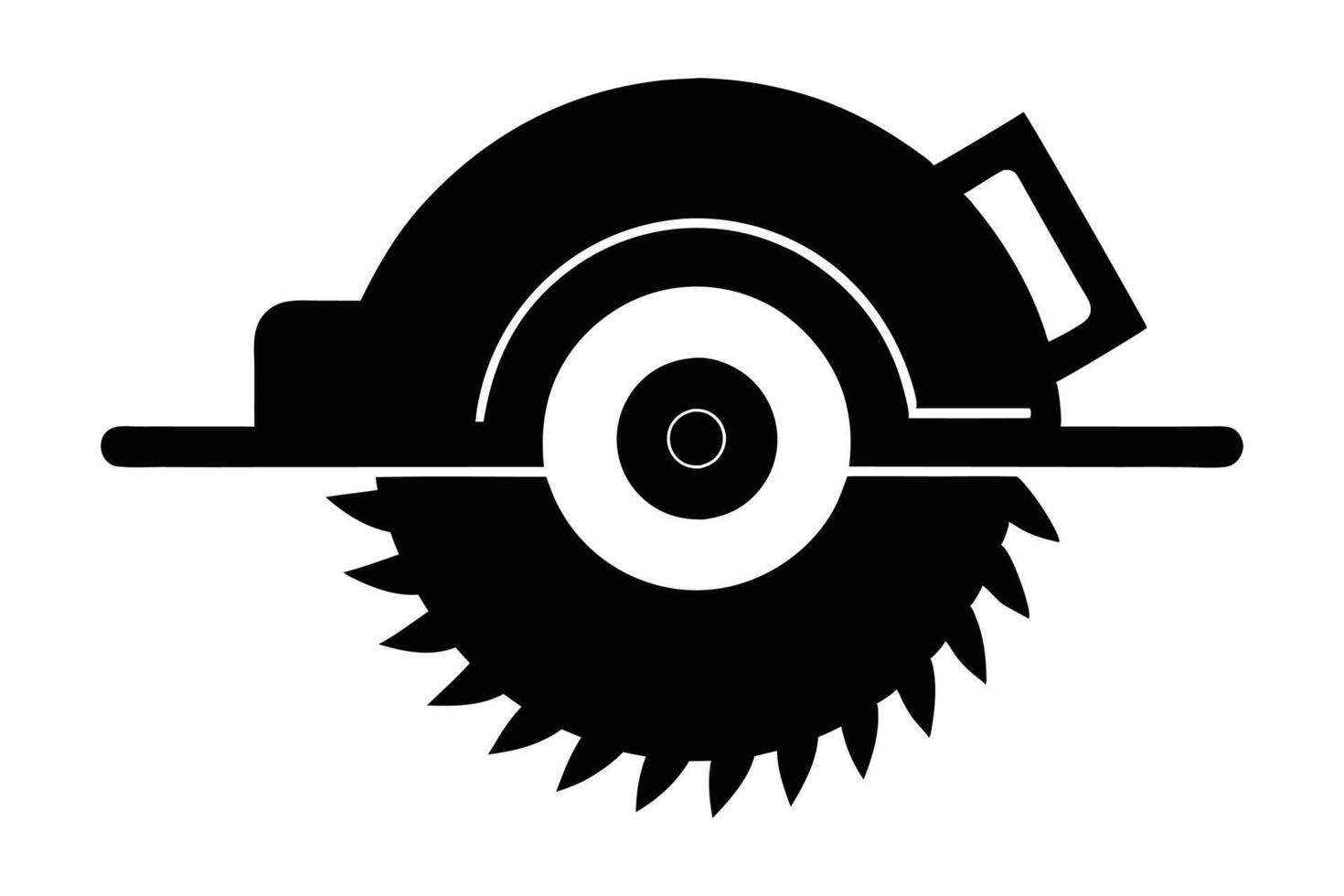 Circular Saw silhouette style design vector