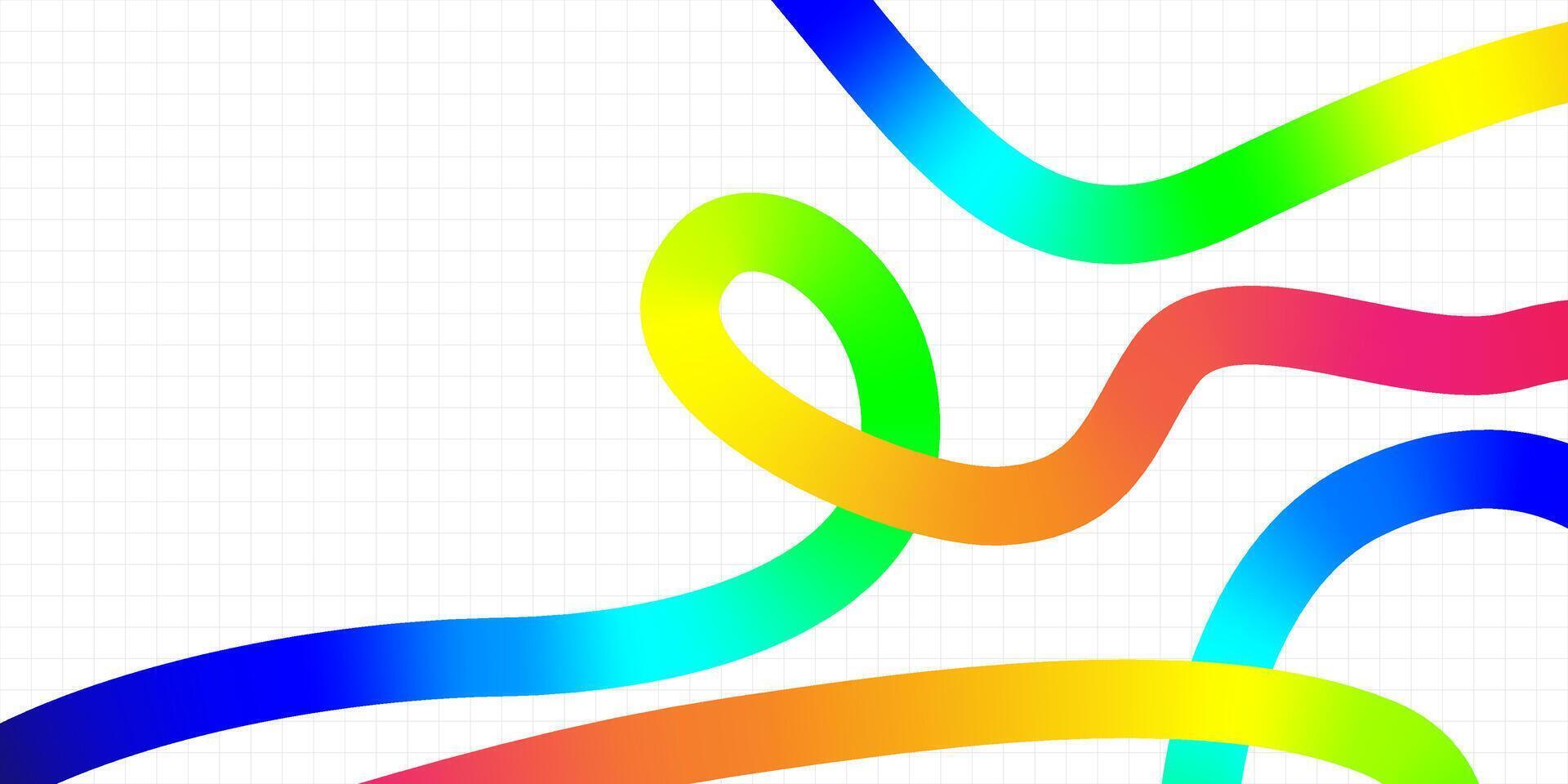 Abstract checkered background with colorful lines. Rainbow. Banner, cover, flyer, poster, postcard, template vector