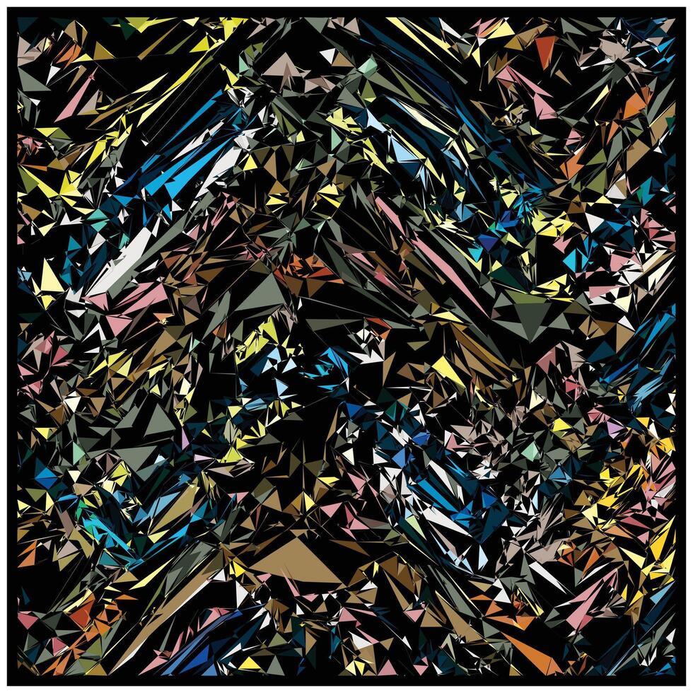 multicolored Abstract geometric print pattern with
