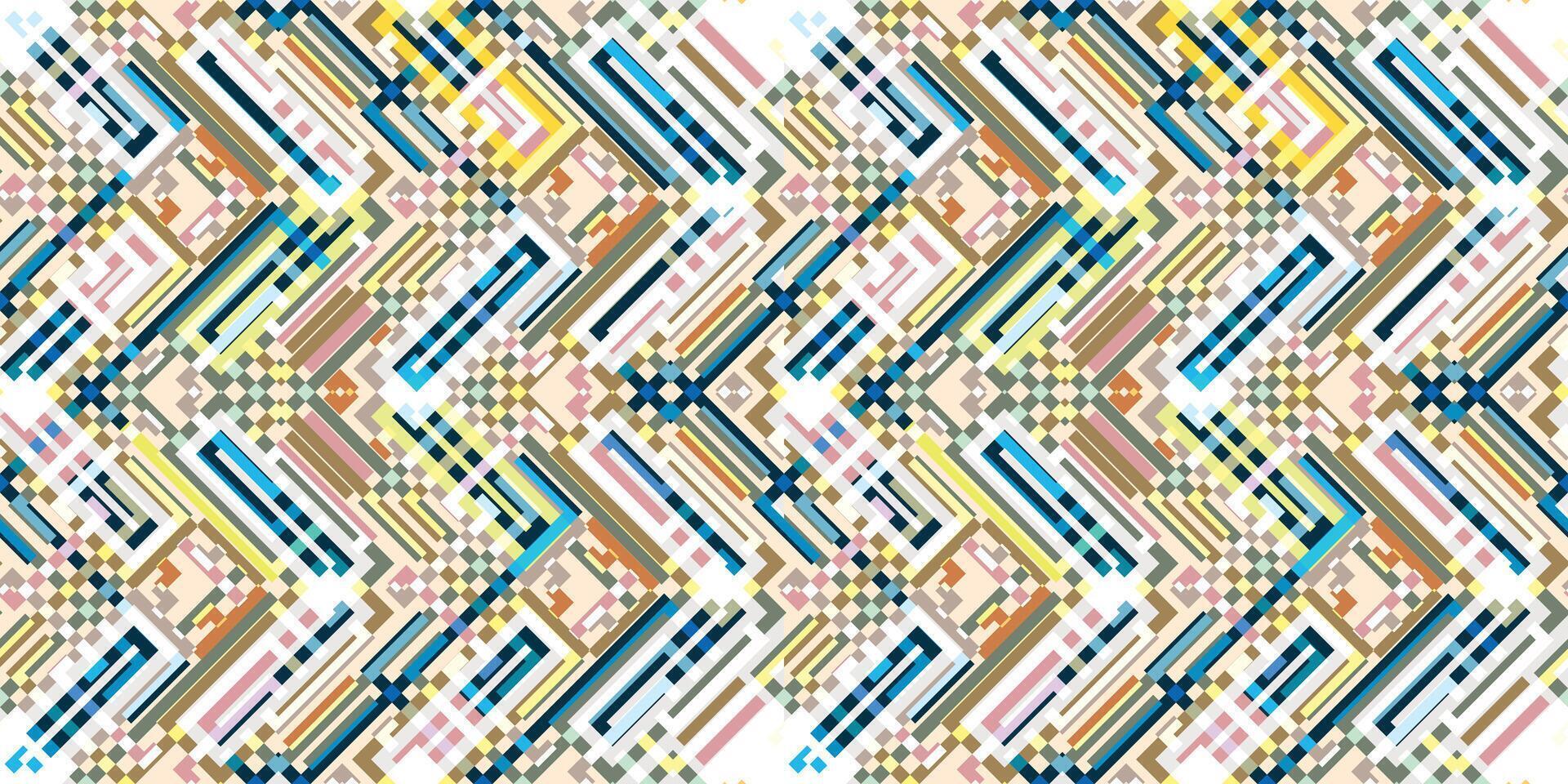 Abstract geometric shape dot and square print pattern vector