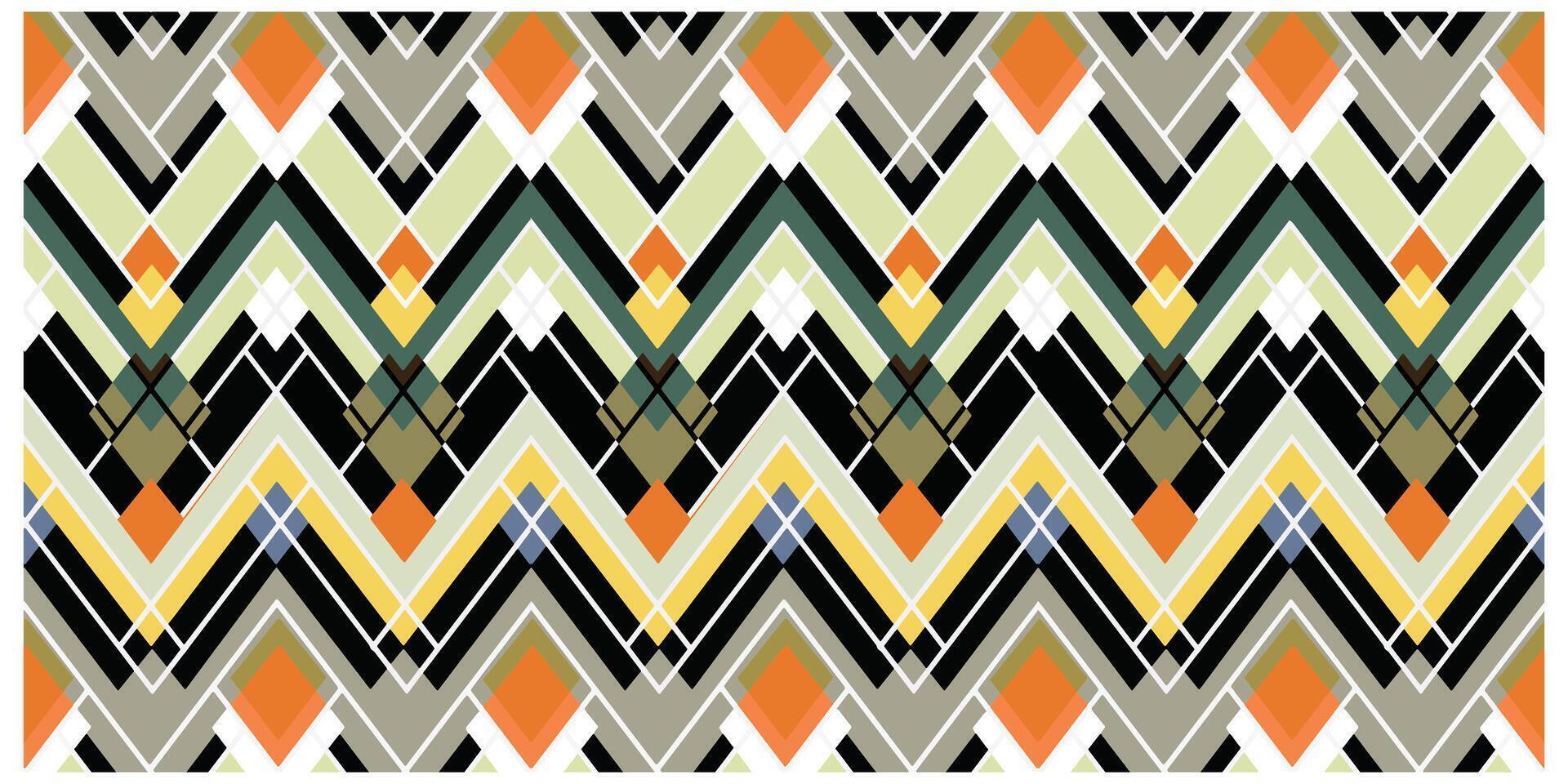 Abstract geometric pattern with overlapping colorful shapes on a light background. vector
