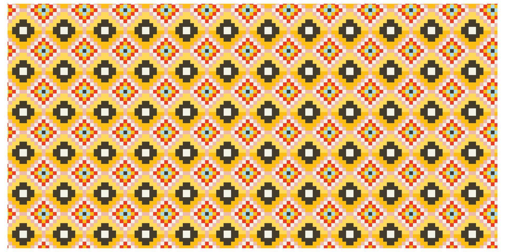An intricate abstract composition of squares arranged in a captivating pattern, emphasizing symmetry and color contrast. vector