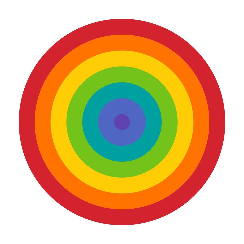 aim rainbow colorful icon symbol design concept on white background vector
