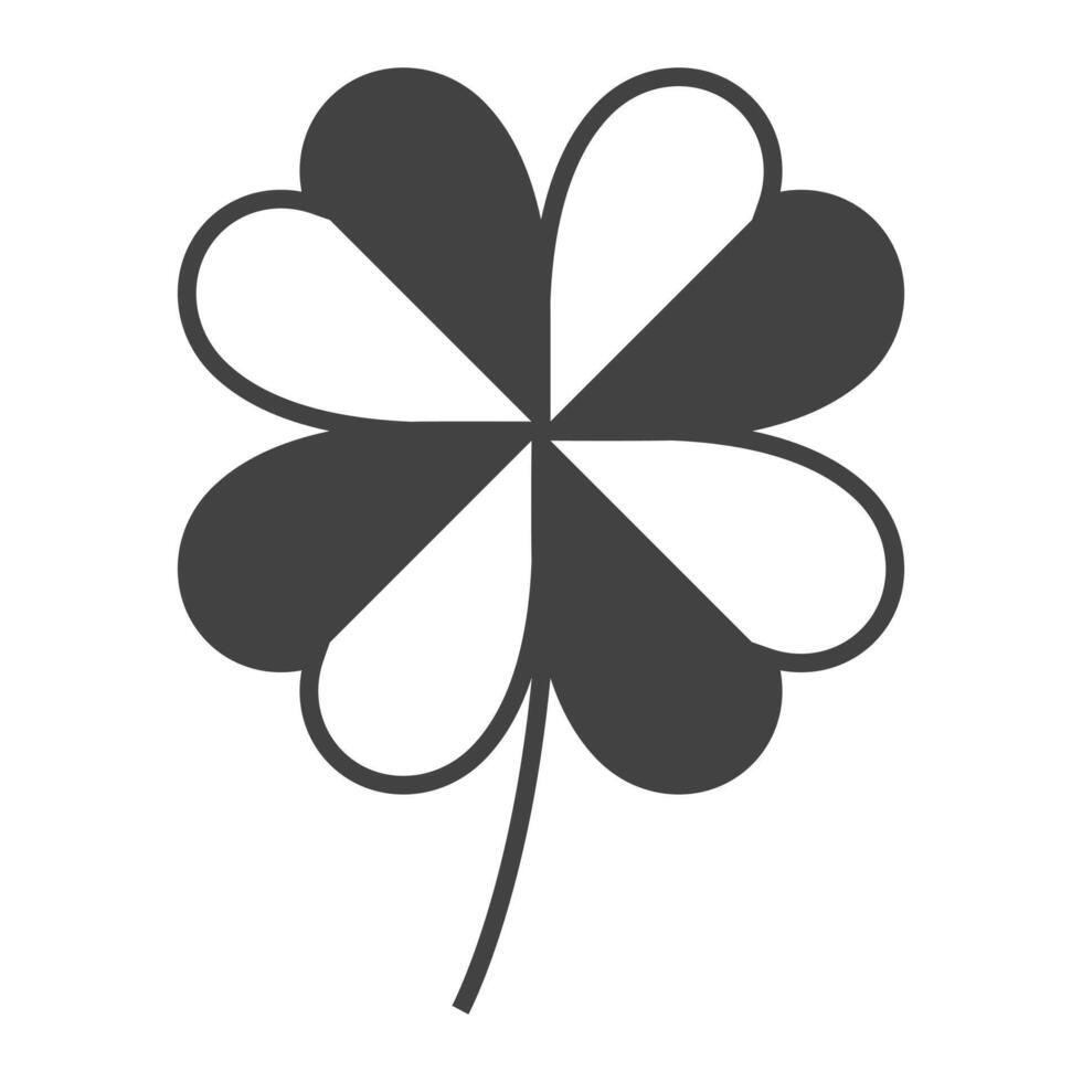 clover leaf logo design on white background vector