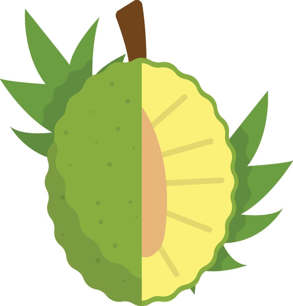 Bread Fruit Cartoon Ilustration Design vector