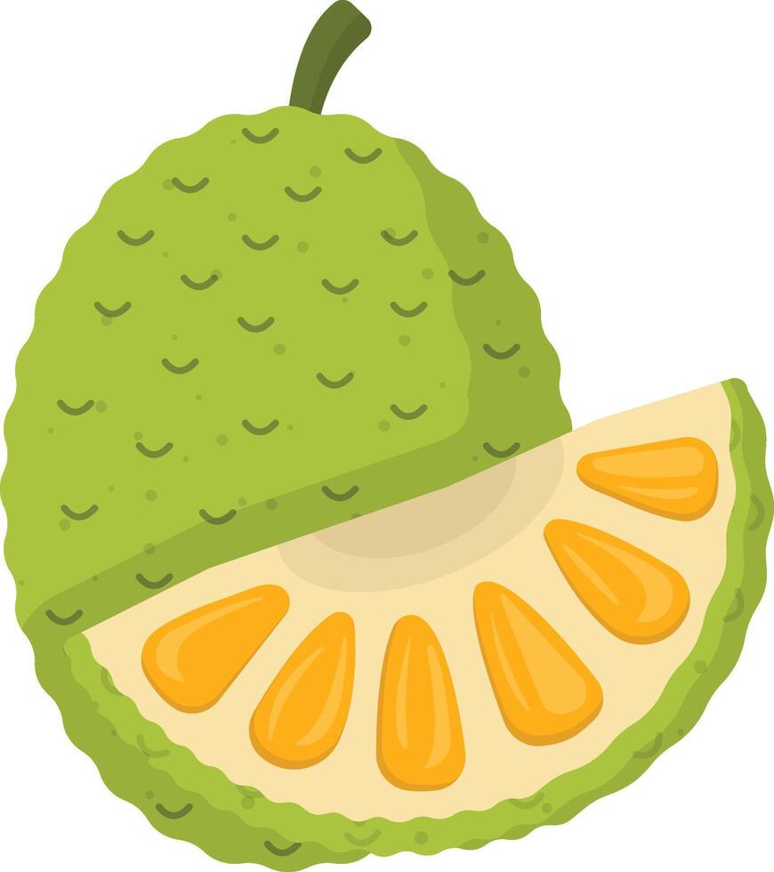 Jack Fruit Cartoon Ilustration Design vector