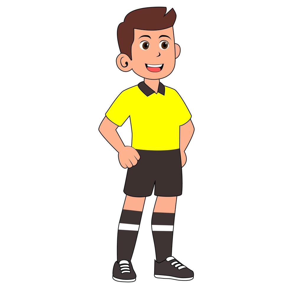 Cartoon Man Referee Vectors Illustration