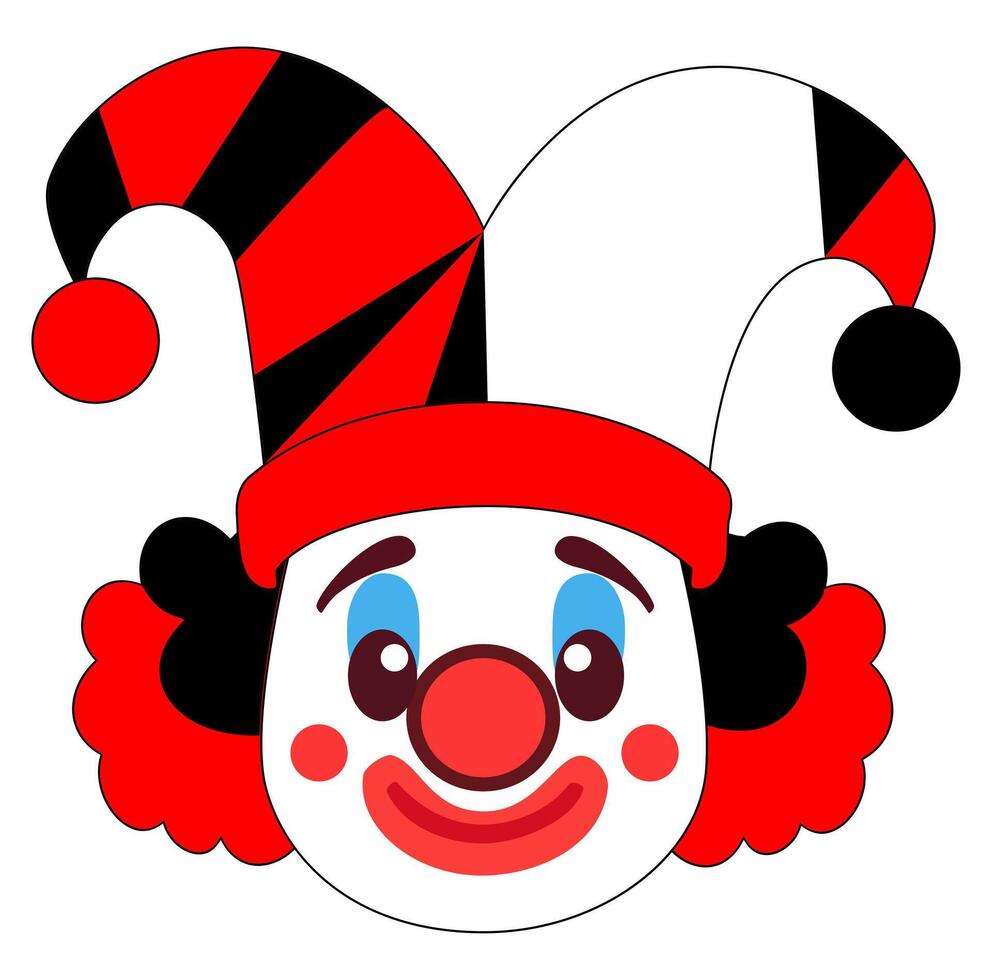 Cartoon Smile Clown Had Vectors Illustration
