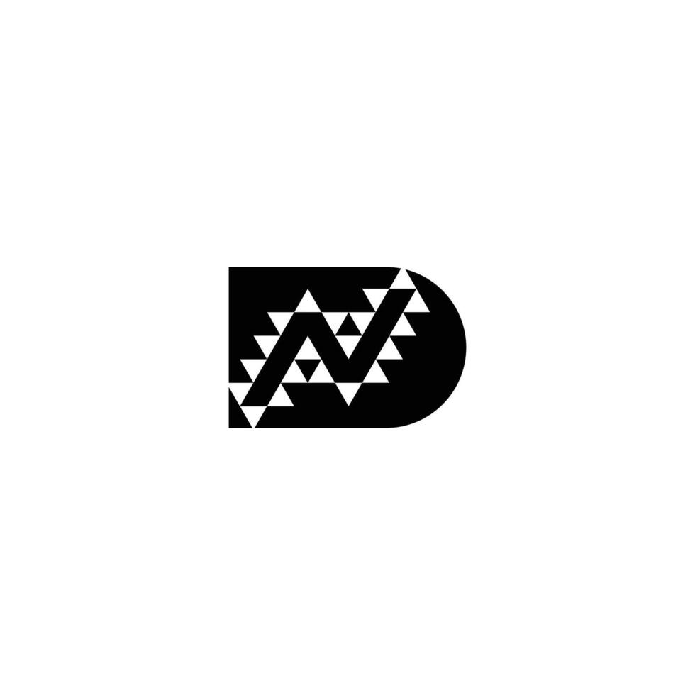 PStylish ND DN Logo Design for Modern Entrepreneurs vector