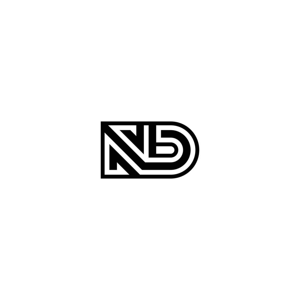 ND DN Branding Logo with a Minimalist Touch vector