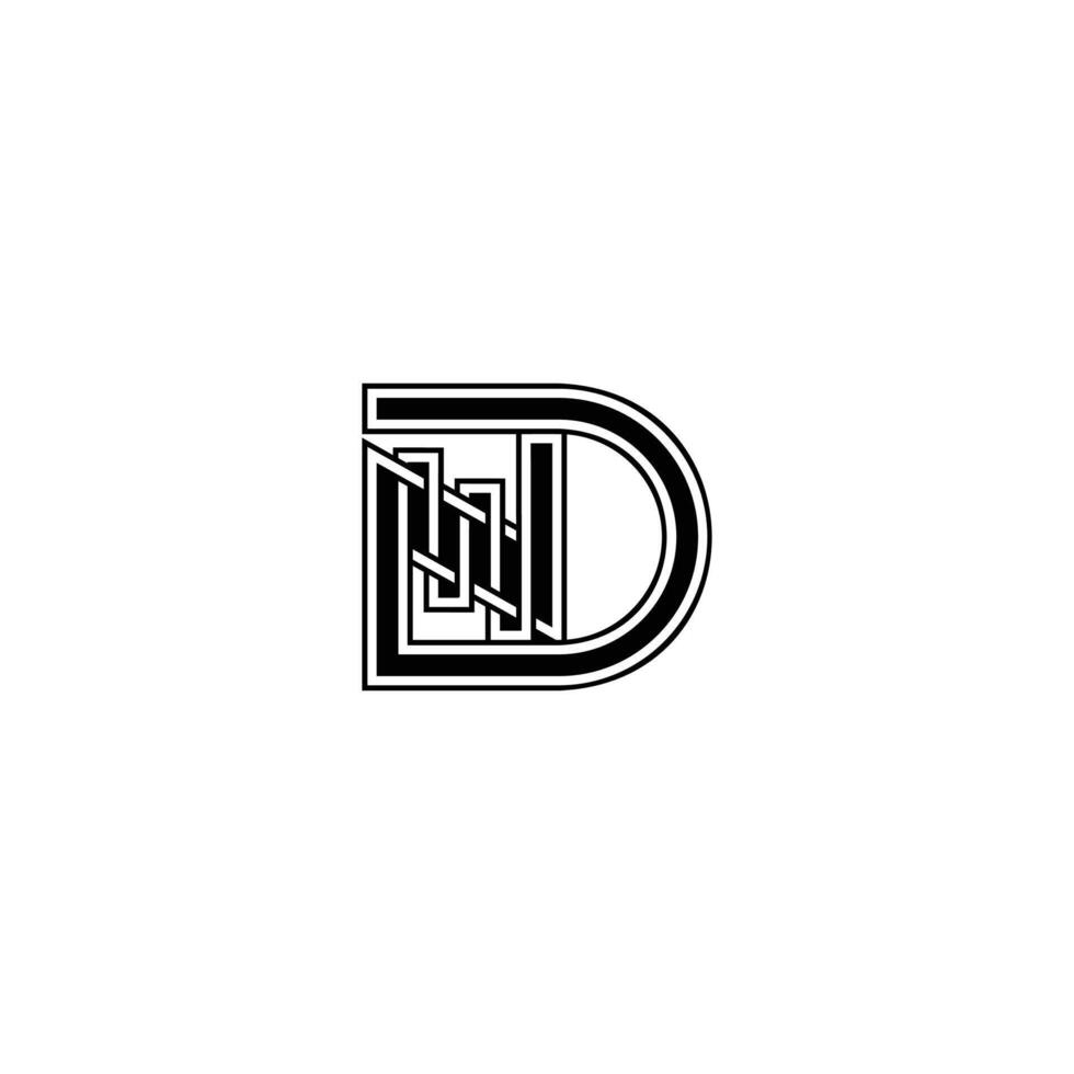 ND DN Monogram Logo for Creative Branding Solutions vector