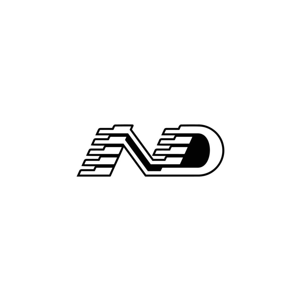 Versatile ND DN Monogram for Creative and Professional Branding vector