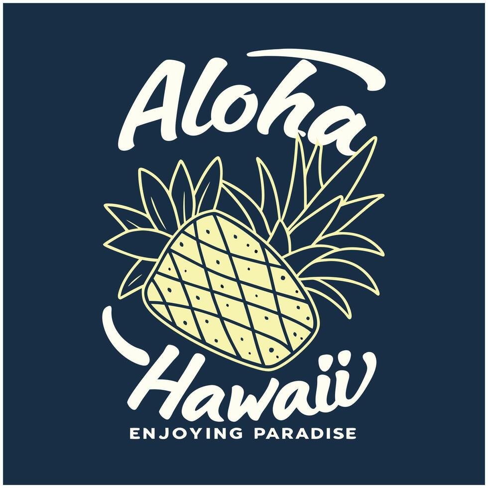 aloha hawaii t-shirt design vector