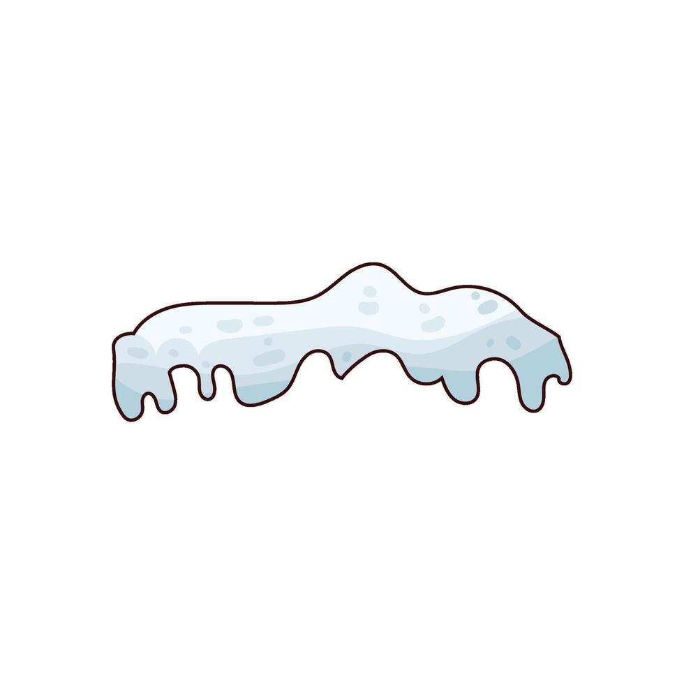 illustration of melting snow vector