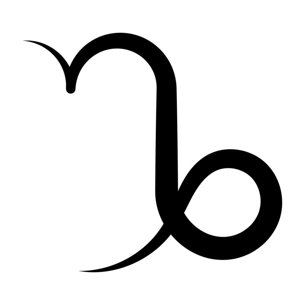 Capricorn Zodiac Symbol, Capricorn zodiac horoscope astrology sign vector