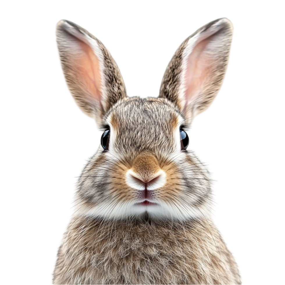 Brown Bunny Face png