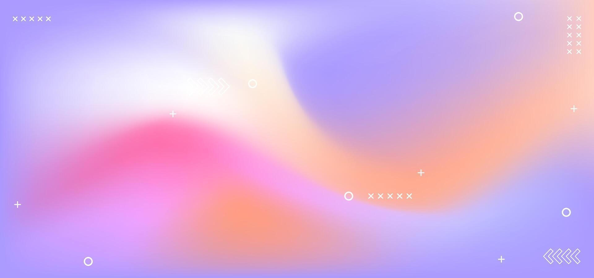 A colorful gradient background with a lot of dots and stars. The background is a mix of pink, orange vector