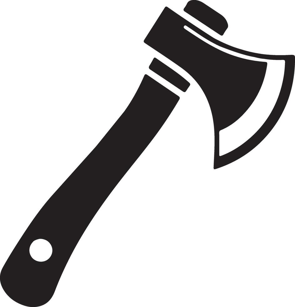 axe silhouette design vector