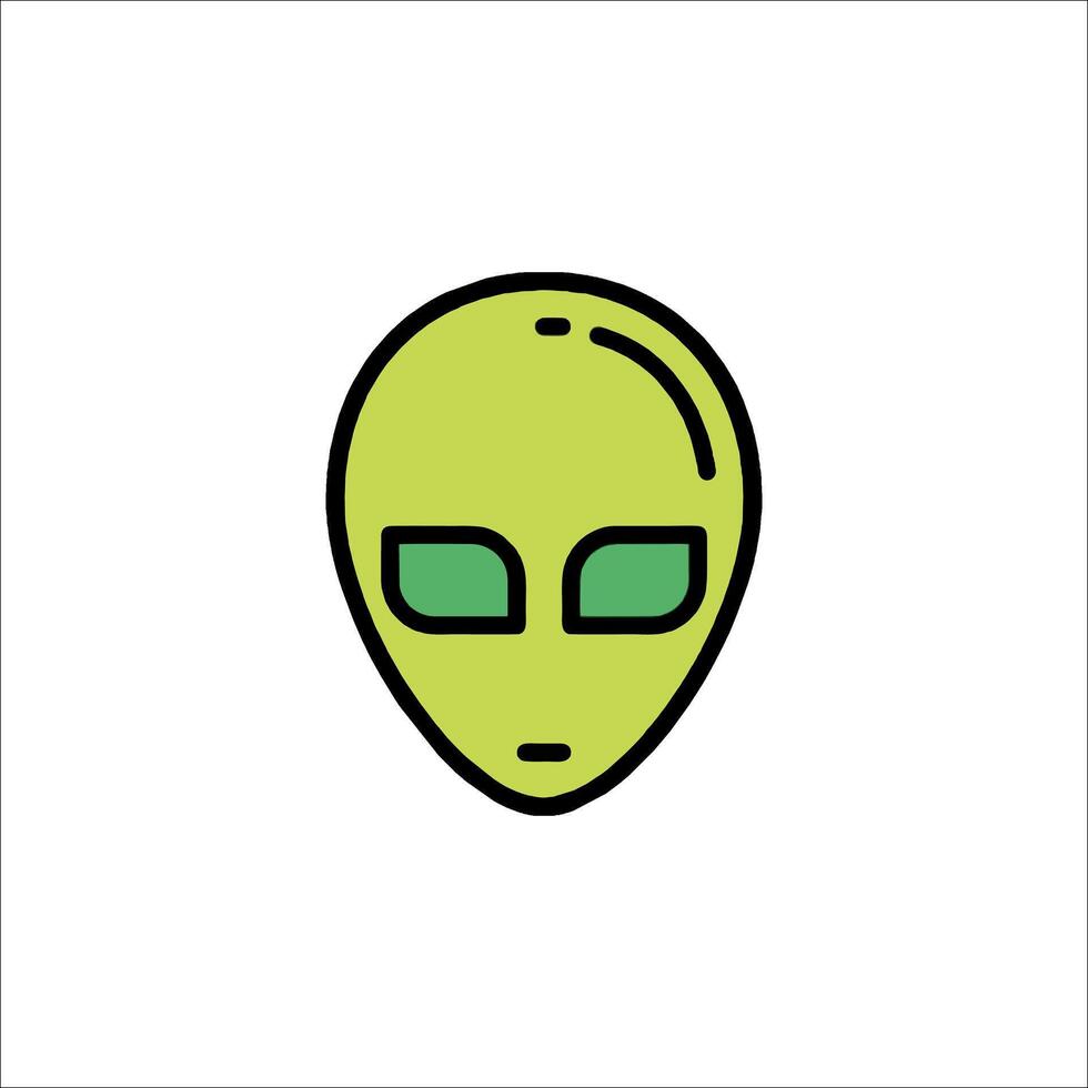 Alien icon illustration vector
