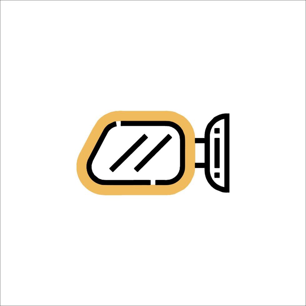 A car mirror icon on a white background vector