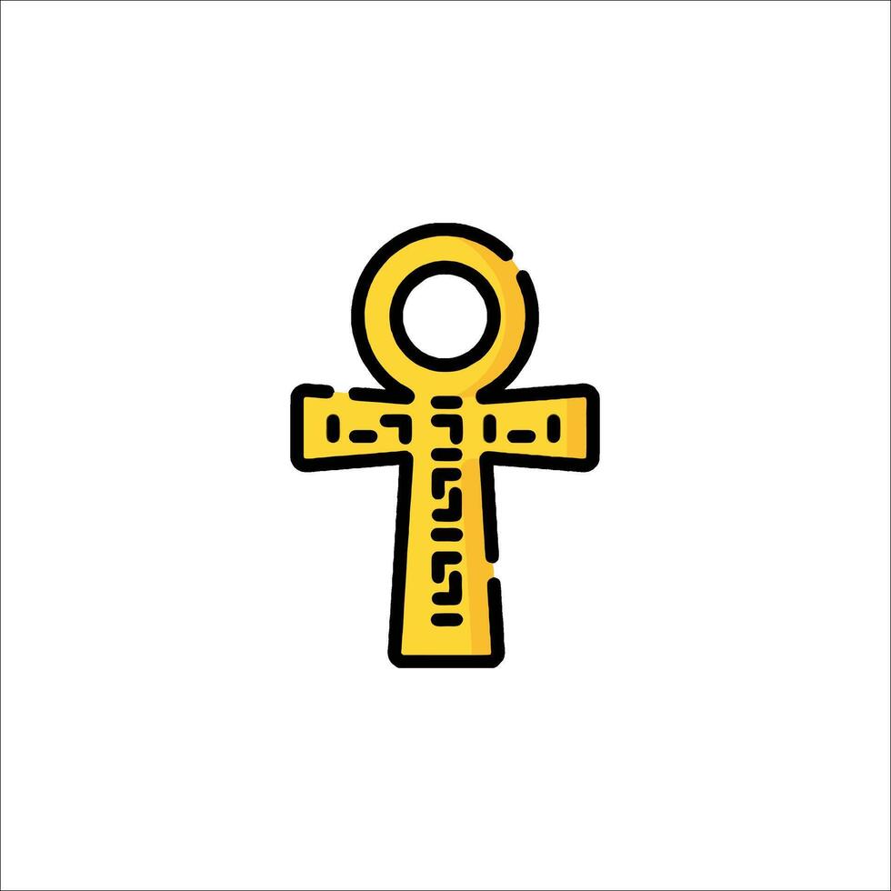 An egyptian ankh symbol on a white background vector
