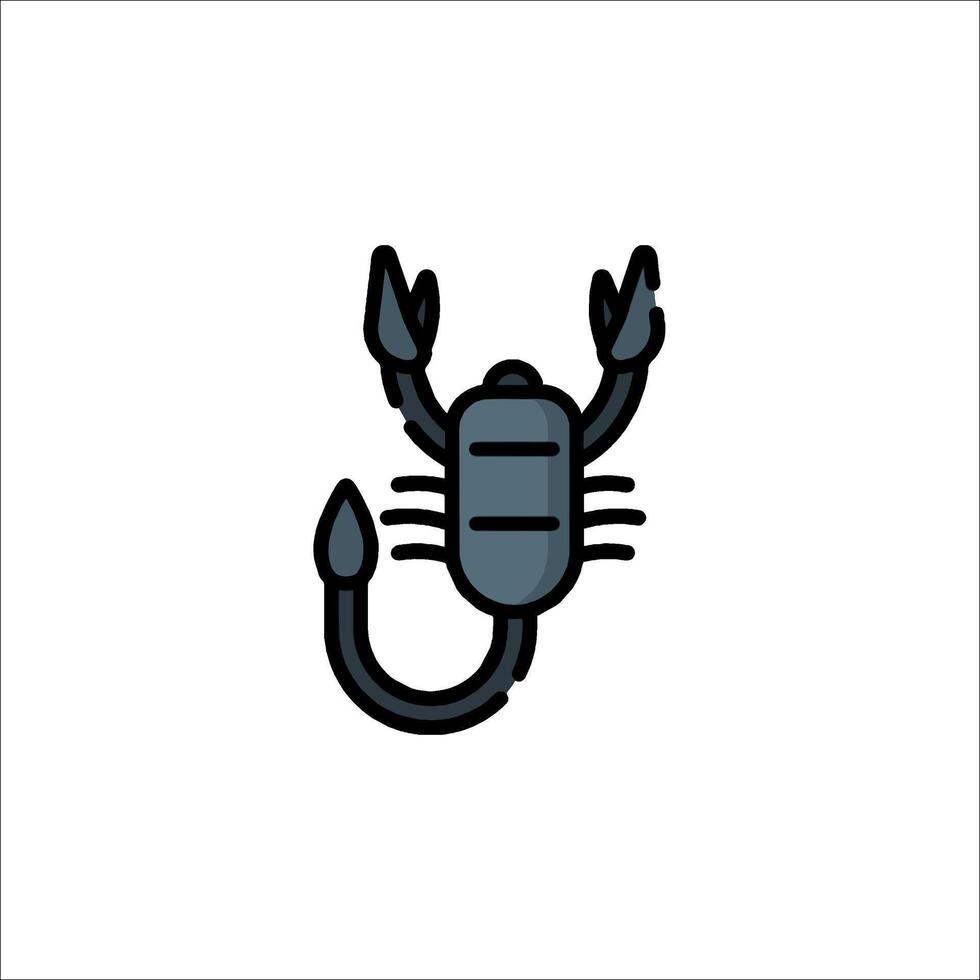 A scorpion icon on a white background vector
