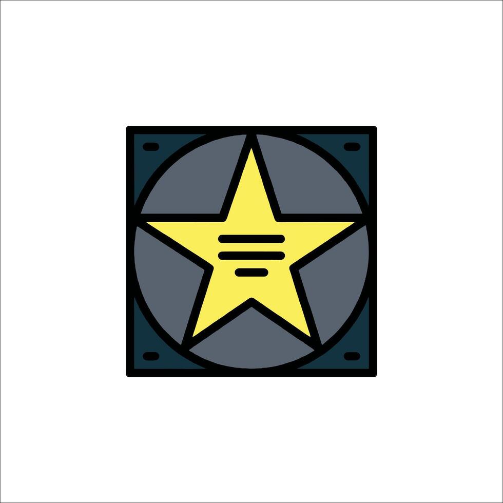 A star icon on a white background vector