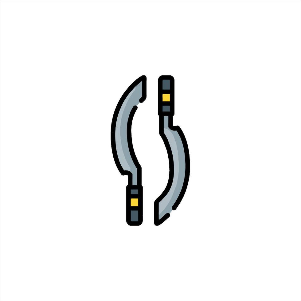 A pair of scissors icon on a white background vector