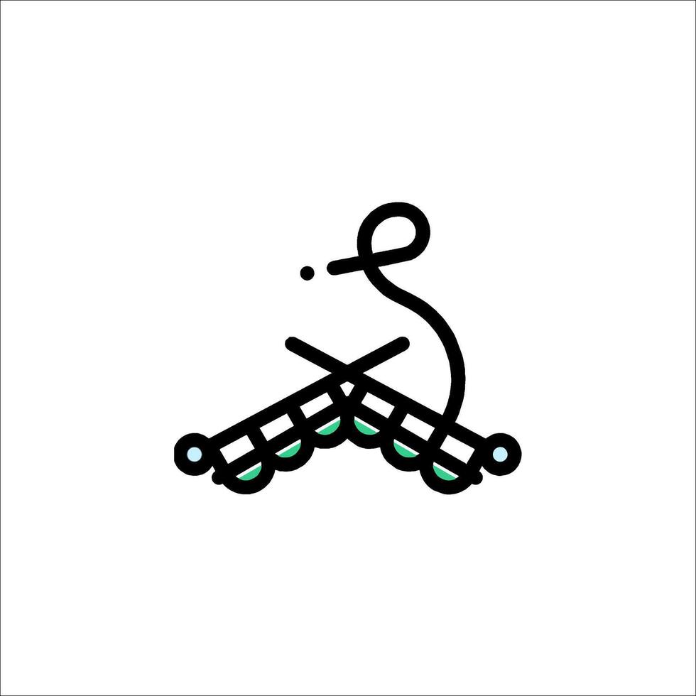 A logo for a knitting shop vector