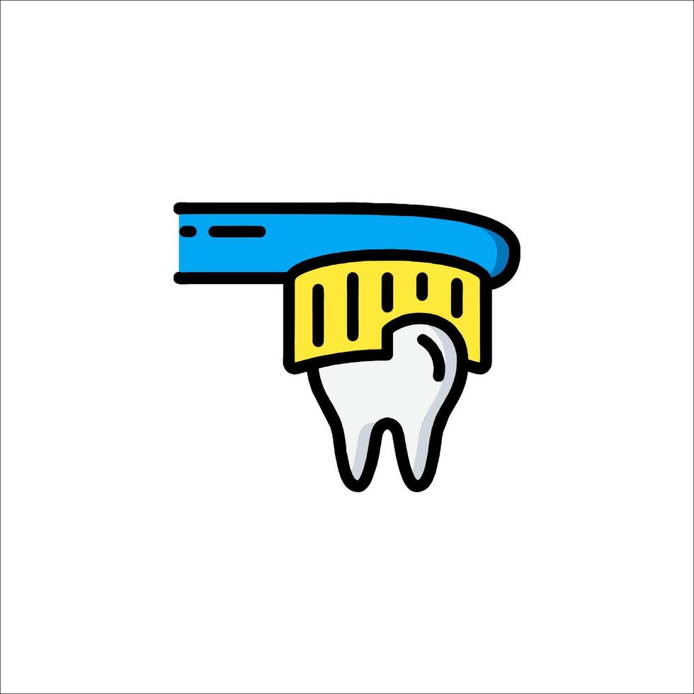 Toothbrush icon with toothbrush and toothpaste vector