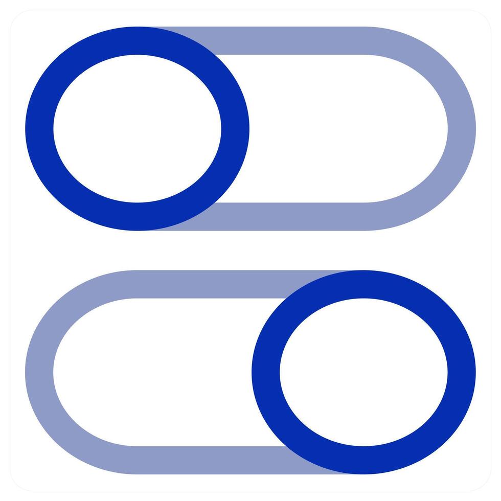 Toggle switch icon concept vector