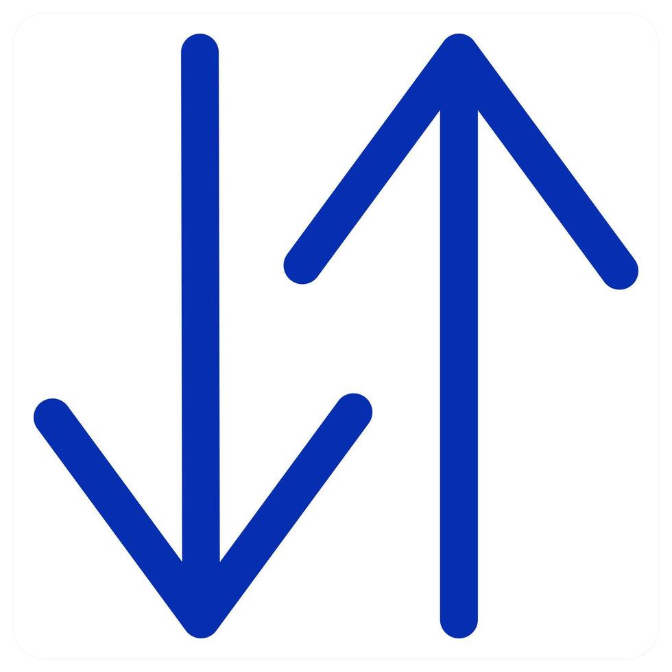 Up down arrow icon concept vector