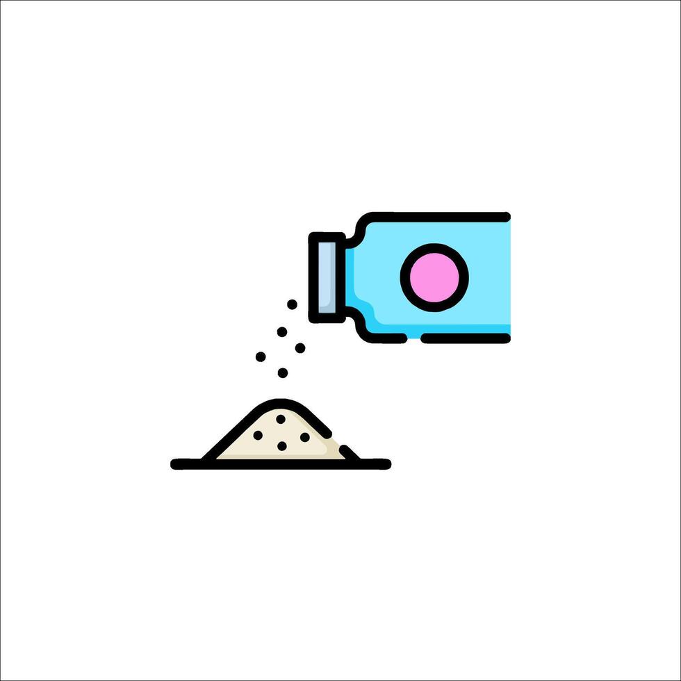 Salt icon, line icon, illustration vector