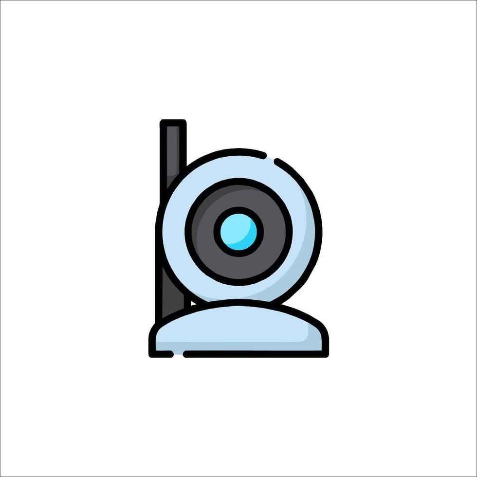 A webcam icon on a white background vector