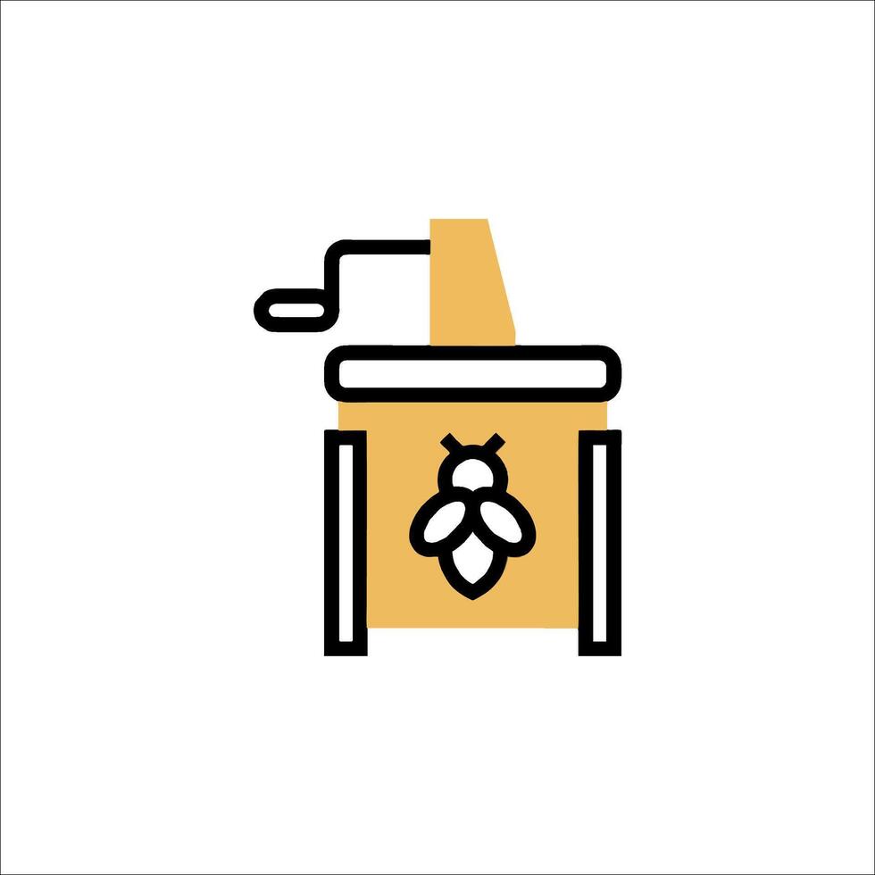 A bee hive icon on a white background vector