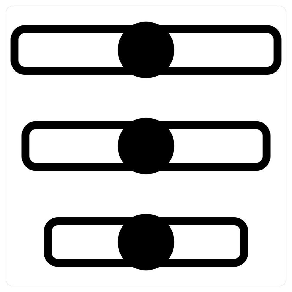 Menu Bar icon concept in black duo line color vector