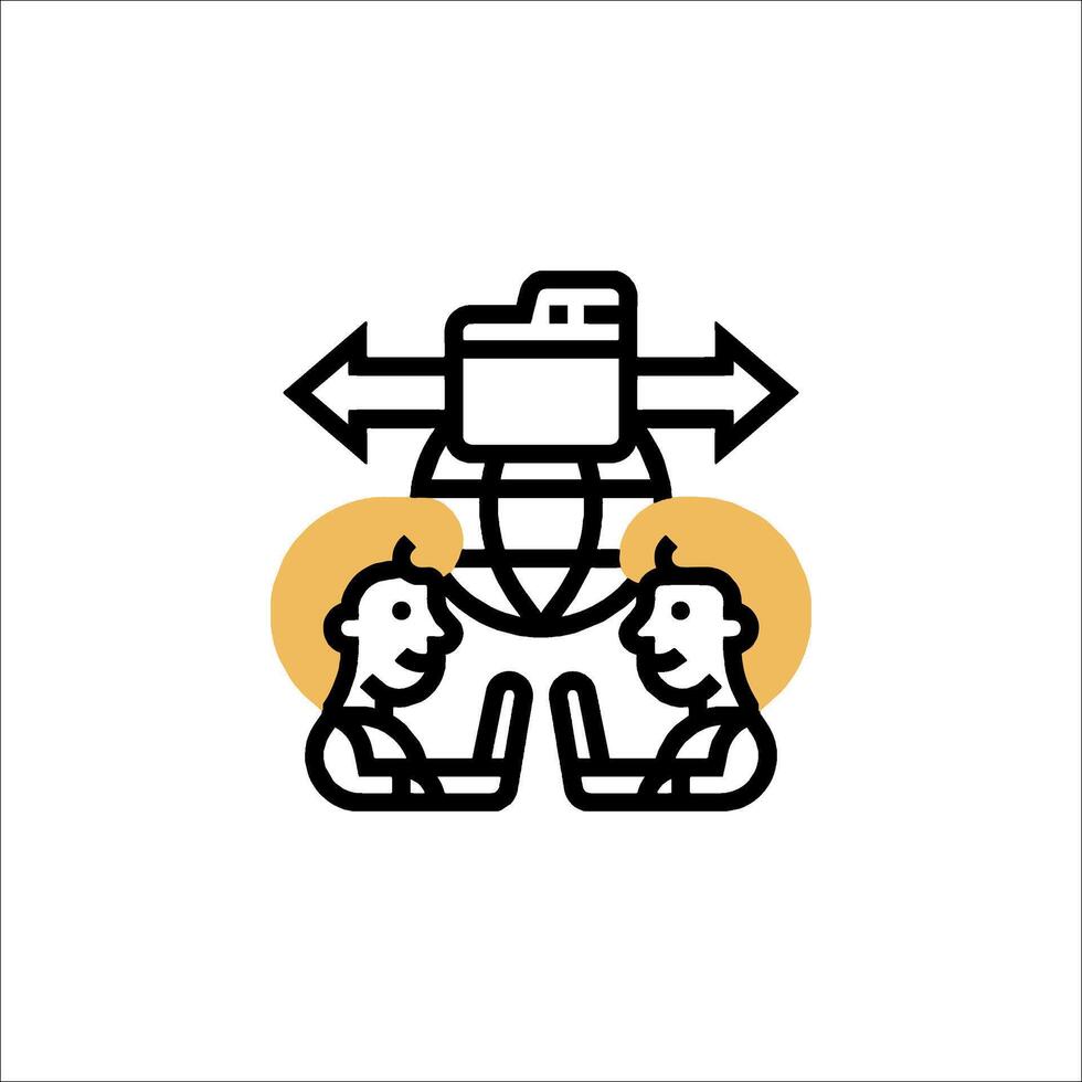 A logo for a company that is called the world's most powerful network vector