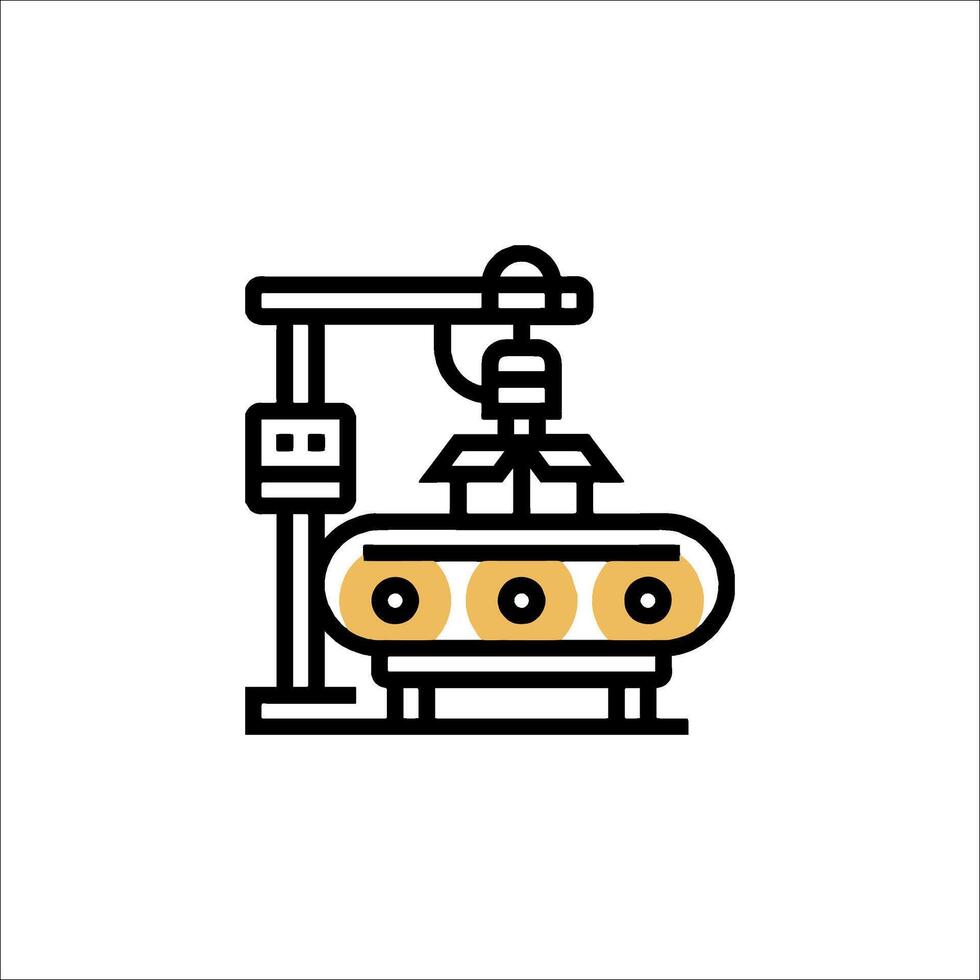 A machine that is making a machine vector
