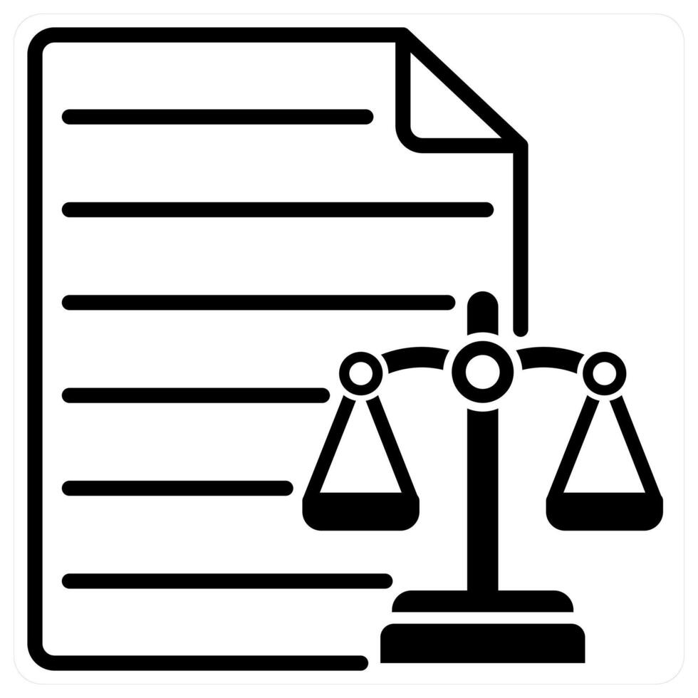 Balance Sheet icon concept in black duo line color vector