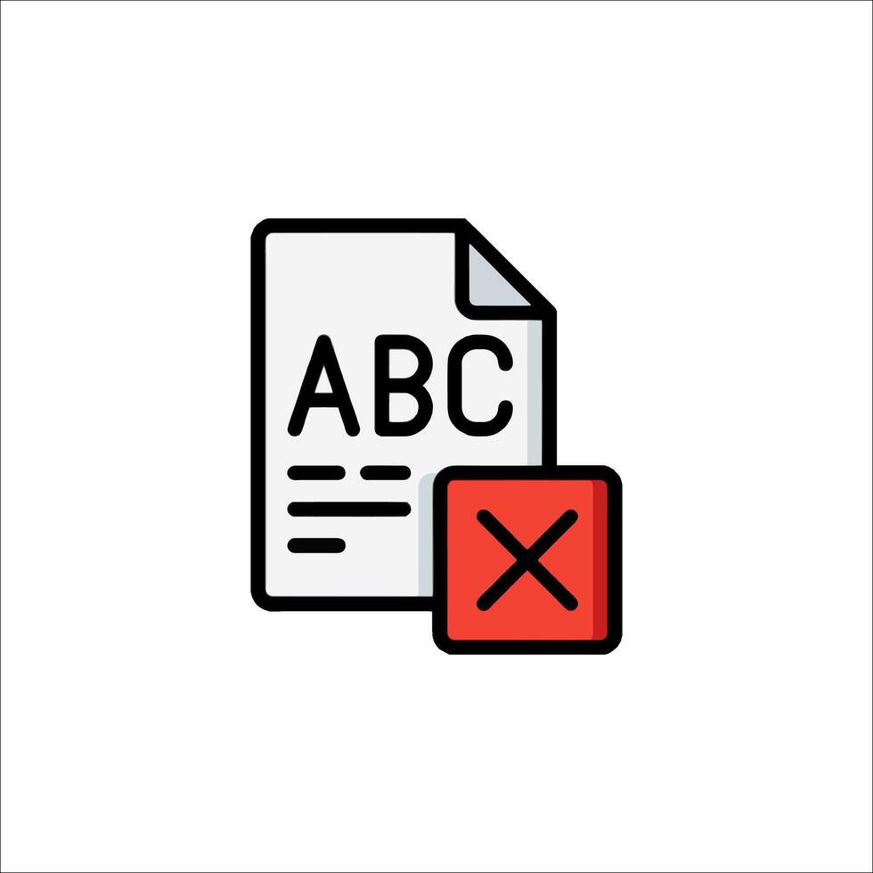 Abcd - check mark icon vector