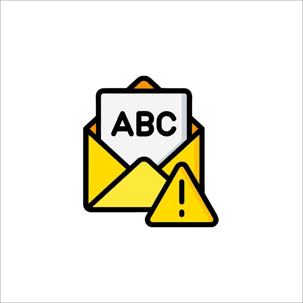 Abc email icon vector
