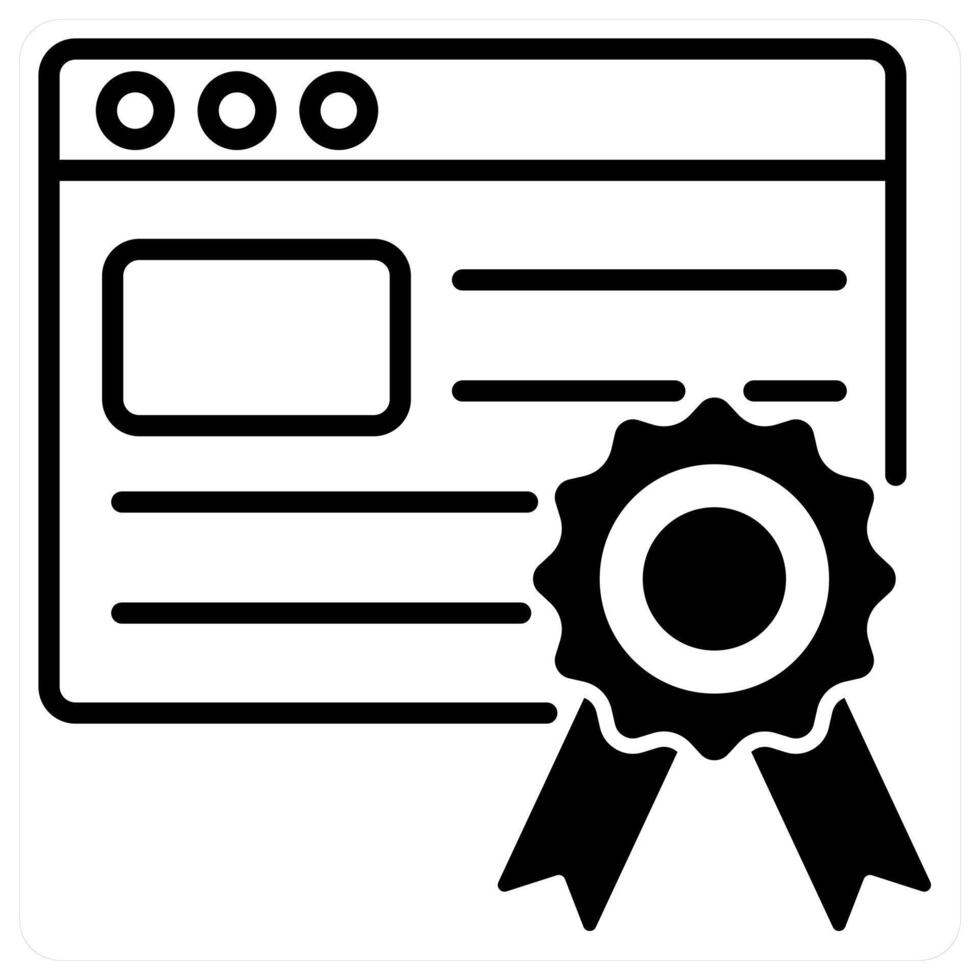 Page Rank icon concept in black duo line color vector