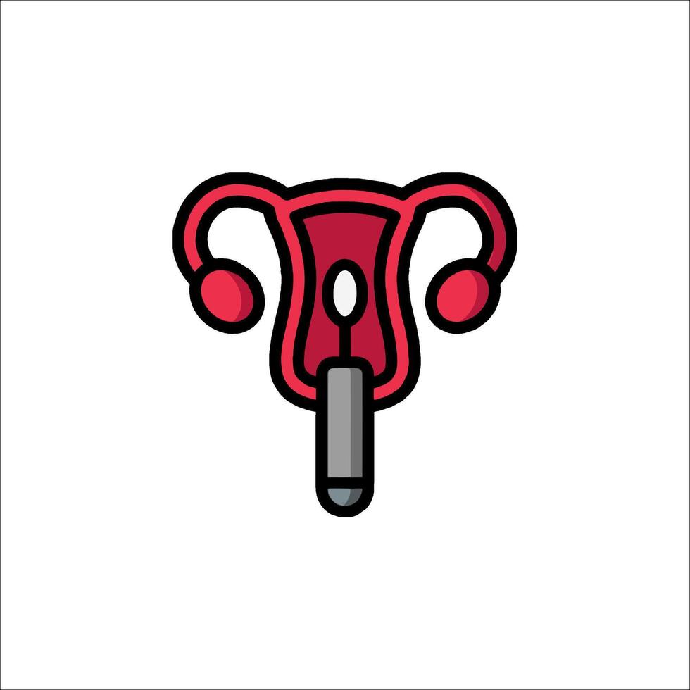 A red and black icon of a baby's diaper vector