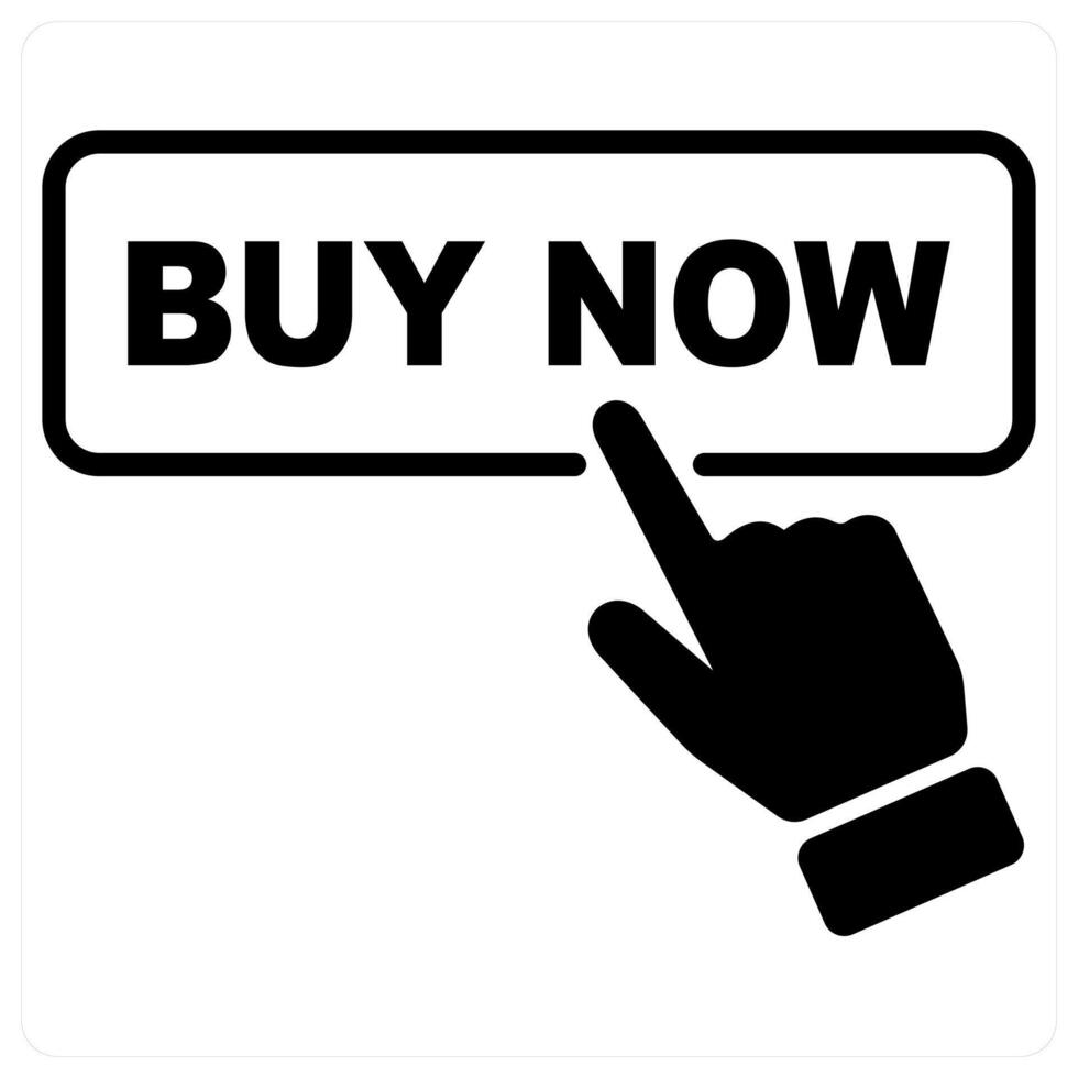Buy Now and discount icon concept in black duo line color vector