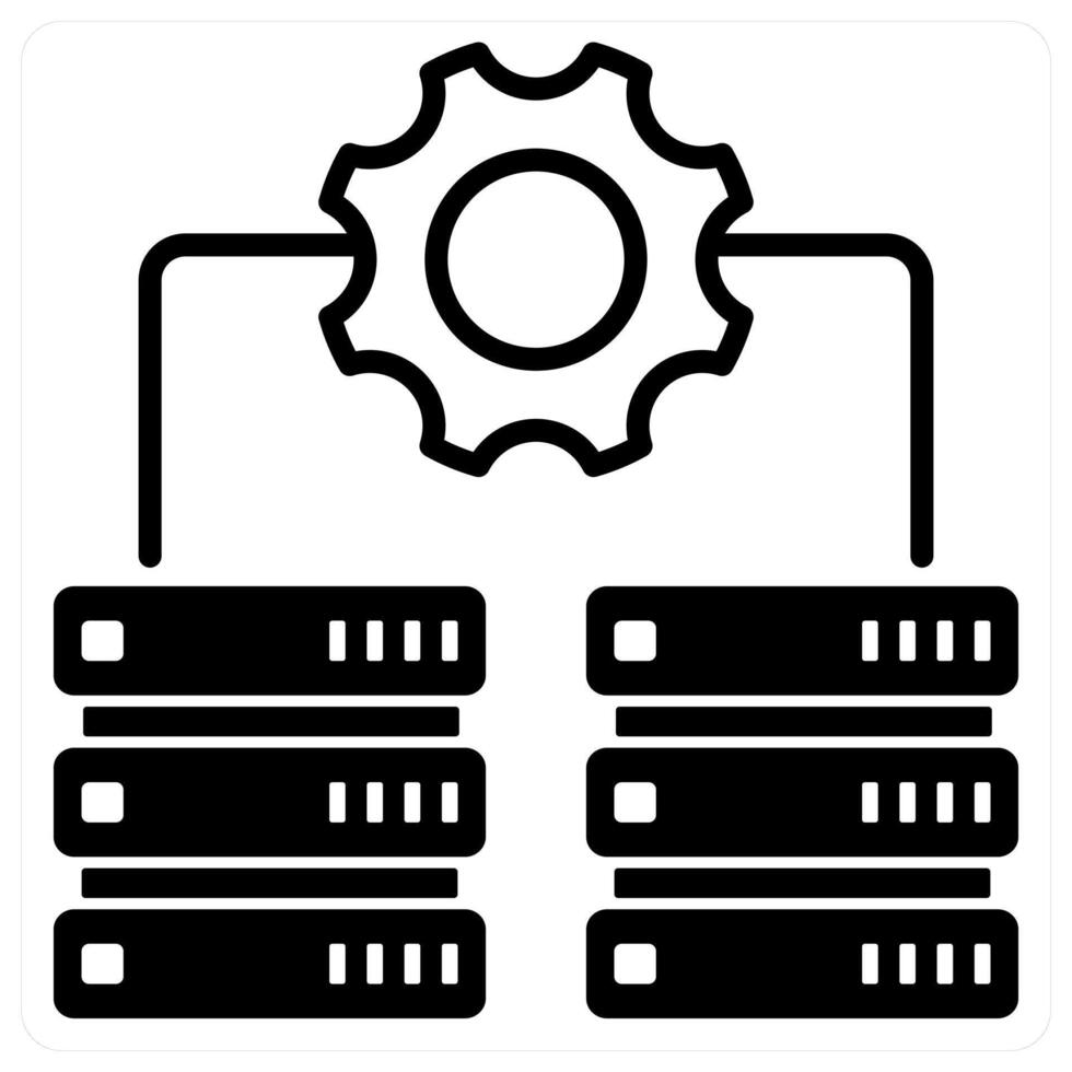 IT Infrastructure icon concept vector