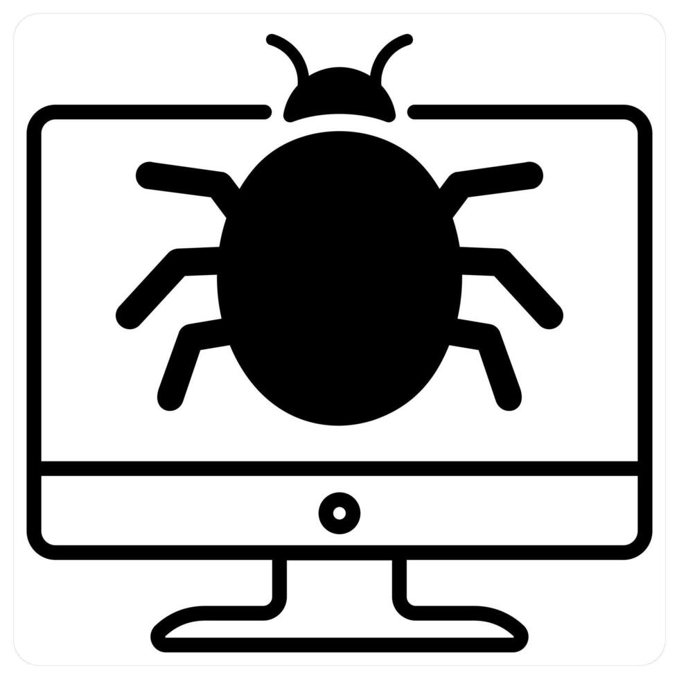 Bug icon concept vector