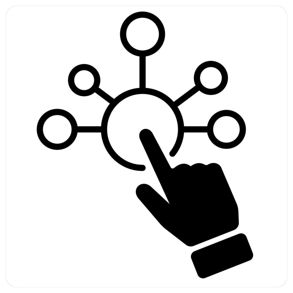 Interaction icon concept 55320230 Vector Art at Vecteezy