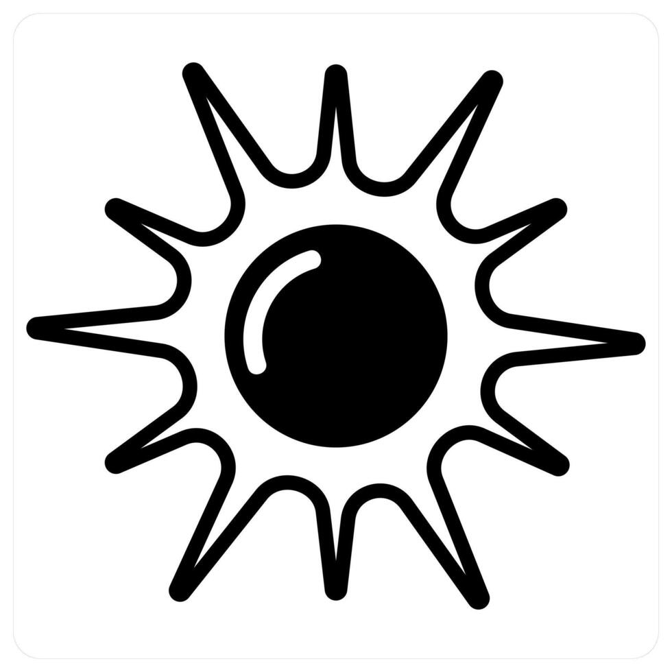 Sun icon concept vector